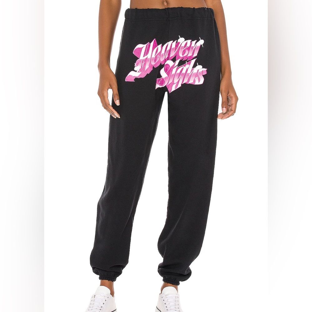 Boys Lie Heaven Sighs Pink Sweatpants In Black
